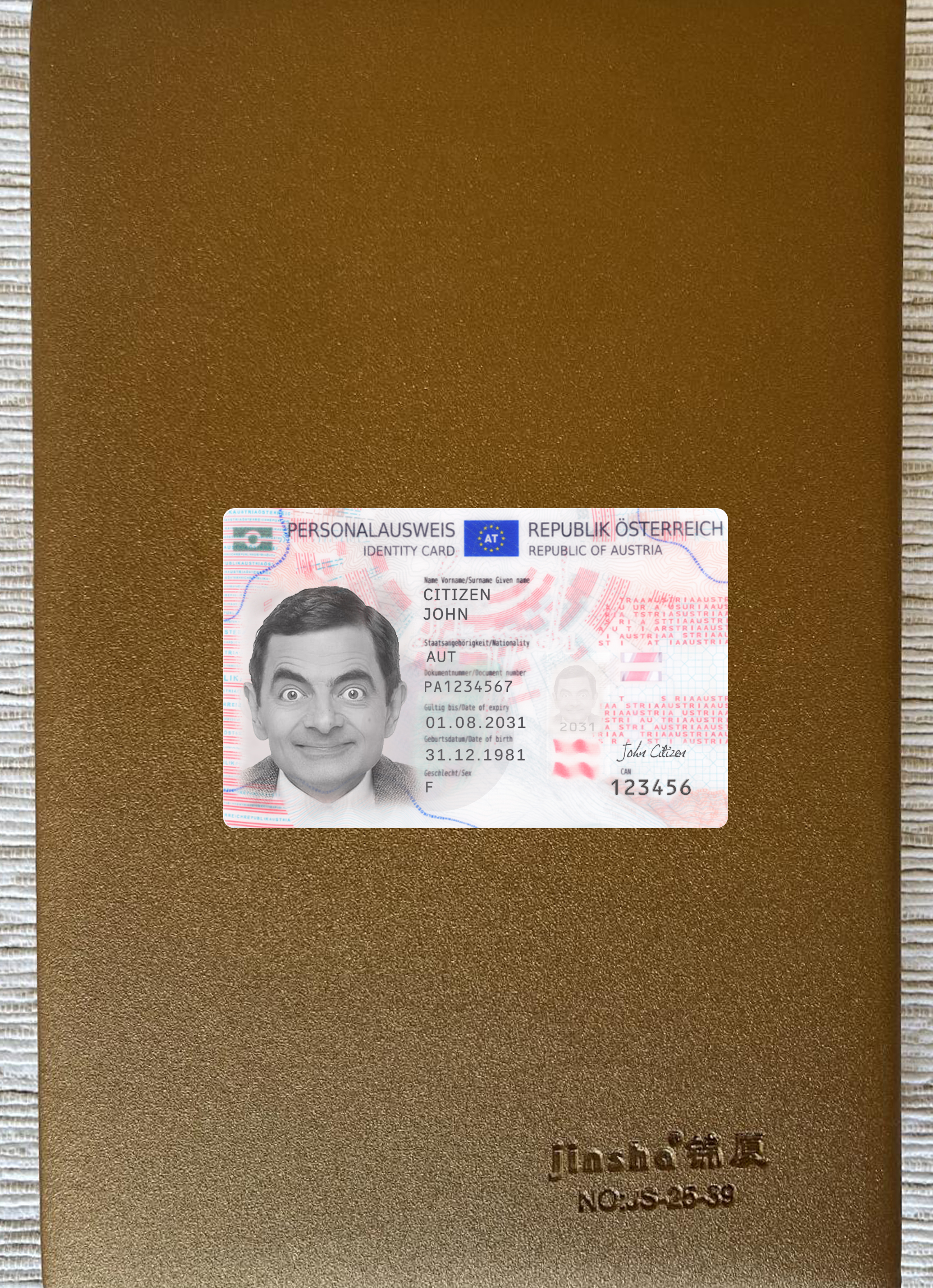 Austria ID 2021 present photolook front PSD template